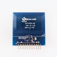 Alternative view of Development kit with UART interface & power harvesting - SIC4310