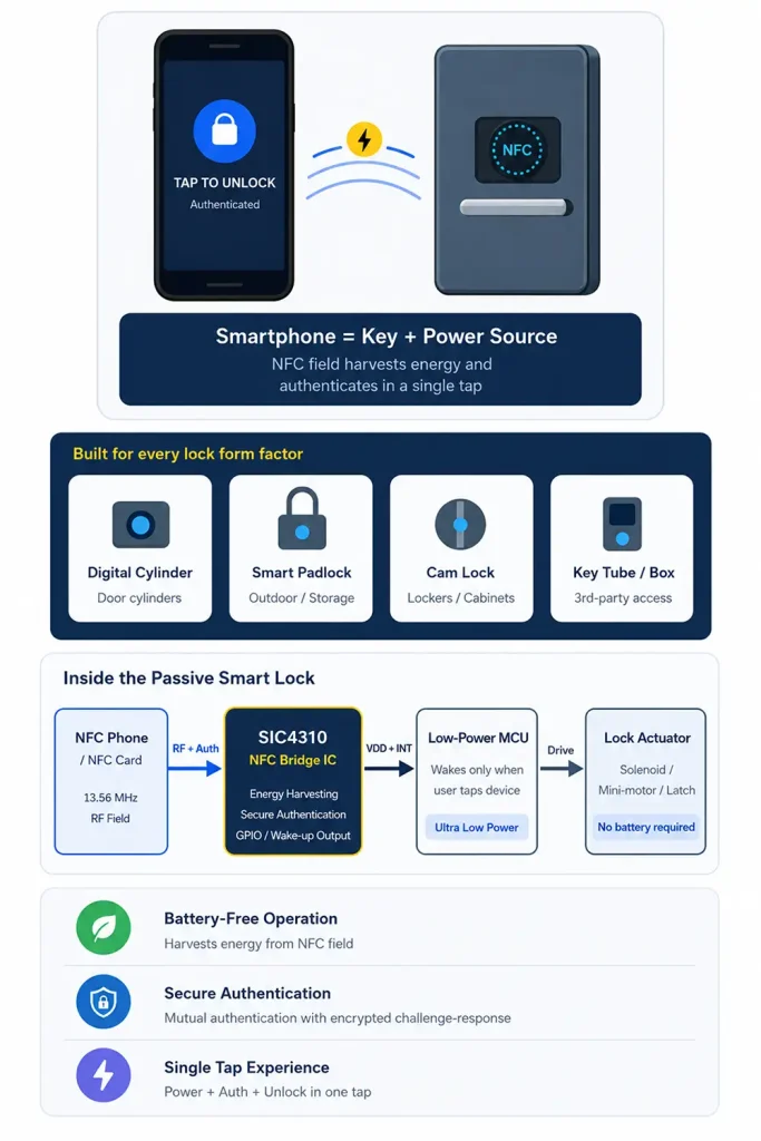 Passive NFC: The Lock With No Battery